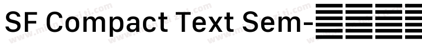 SF Compact Text Sem字体转换
